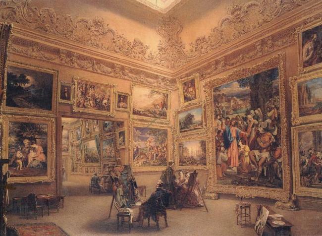 The National Gallery when at Mr J.J Angerstein's House,Pall Mall, Frederick Mackenzie